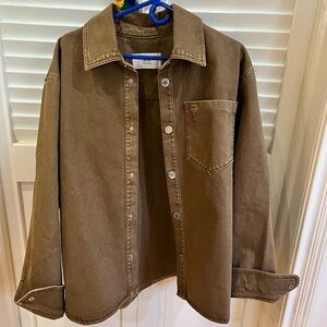 AMI Paris Cotton Denim Long Sleeve (Ami de Coeur) Overshirt